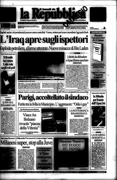 Il lunedì de La repubblica